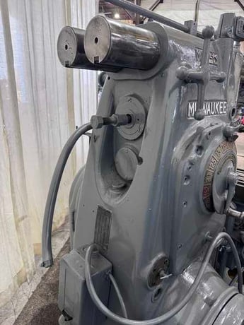 Kearney & Trecker #2K, plain horizontal milling machine, 56" x 12" table, dual controls, overarm support, 7.5 - Image 9