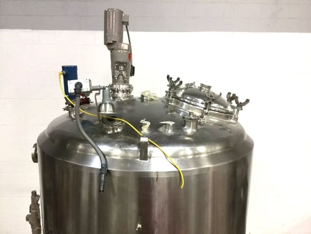 792 gallon DCI #3000L, Stainless Steel jacketed reactor / fermenter, 30 psi / FV @ 300°F, jacket rated 100 - Image 5