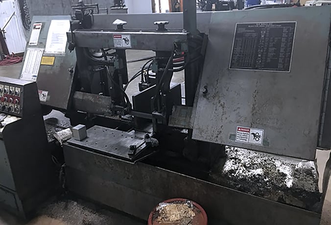 16" x 20" W.f. Wells #F1620, horizontal bandsaw, 1 1/4" x .042" x 15" blade, 60-500 SFPM, roller guides w/ - Image 2