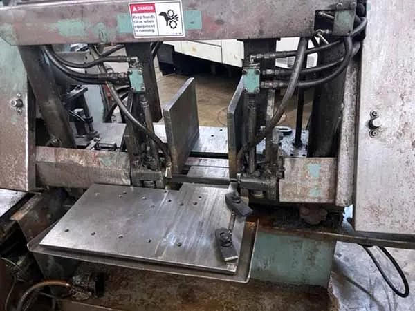 16" x 20" W.f. Wells #F1620, horizontal bandsaw, 1 1/4" x .042" x 15" blade, 60-500 SFPM, roller guides w/ - Image 4