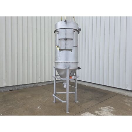2000 cfm Flexicon, Stainless Steel Pulse-Jet Filter Receiver, 290 sq.ft., 36" diameter x 126" tall assembled - Image 3