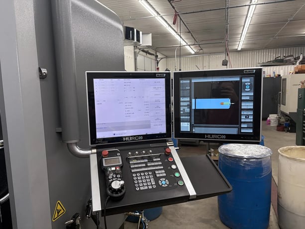 Hurco #TMX8MYI, CNC lathe, 20" swing, 8" chuck, 3-jaw, 2" bar, 17" centers, 12 turret, LNS Quick Load Servo - Image 3