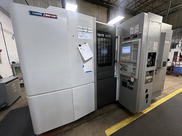 Mori Seiki #NHX-4000, CNC horizontal machining center, 60 automatic tool changer, 22" X, 22" Y, 26" Z, 12000 - Image 1