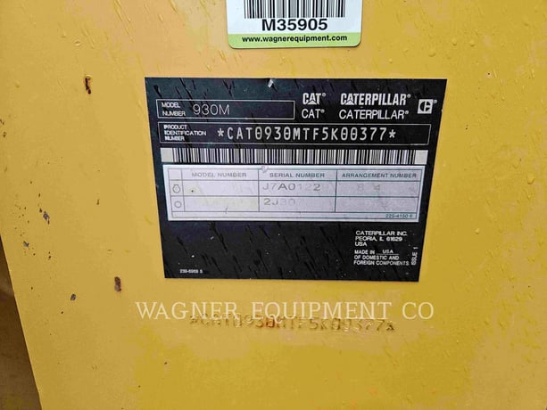 Cat 930M, Wheel Loader, 6535 hours, S/N: F5K00377, 2019 - Image 6