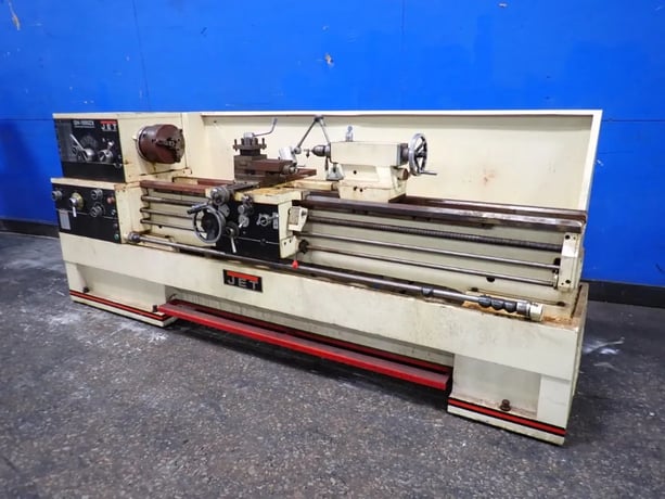 80" x 18" Jet #GH-1880ZX, Gap Bed Lathe, 3.5" bore, 3 jaw 10" chuck, 230/460 V., tailstock - Image 1