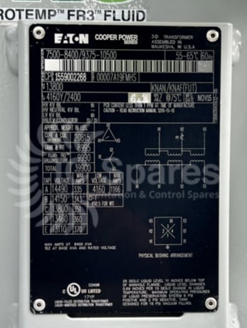 7500 KVA 13800 Primary, 13800/4160 Secondary, Eaton, transformer, new - Image 1