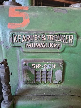 Kearney & Trecker #5HP-2CH, Horiz table mill, - Image 9