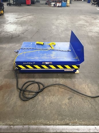 3000 lb. Vestil #EHLTT-3648-3-47, Hydraulic Scissor Lift Table, 48" x 36" platform, 47" raised height, 45&deg; - Image 1