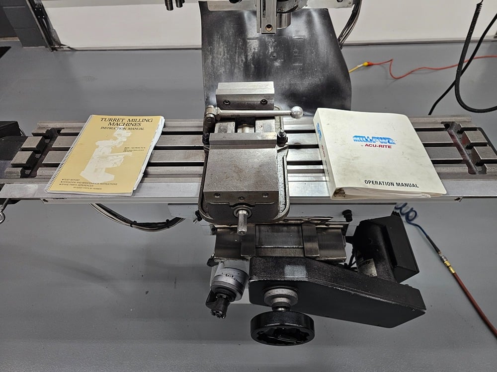 Lagun #FTV-2, 2-Axis CNC Vertical Knee Mill, 10" x 50" table, 33" X, 16" Y, 5" Z, 3 HP, 4250 RPM, Acu-Rite - Image 2