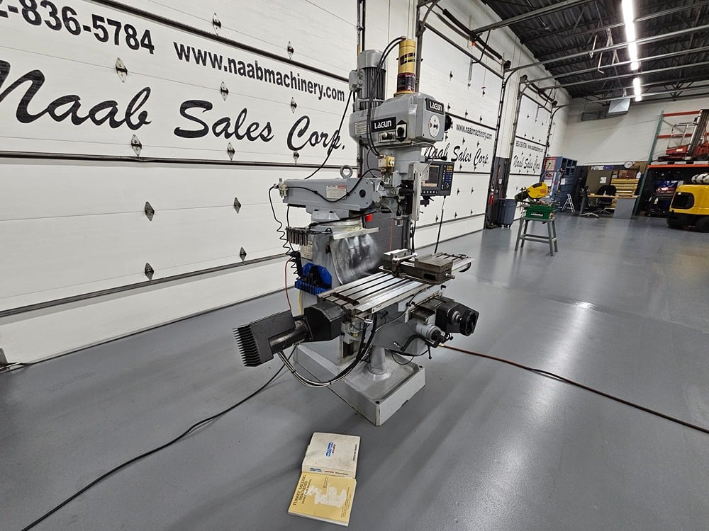 Lagun #FTV-2, 2-Axis CNC Vertical Knee Mill, 10" x 50" table, 33" X, 16" Y, 5" Z, 3 HP, 4250 RPM, Acu-Rite - Image 8