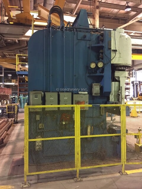 1000 Ton, Pacific #1000-20/18, hydraulic press brake, 20' overall, 216" between housing, #2187 - Image 3