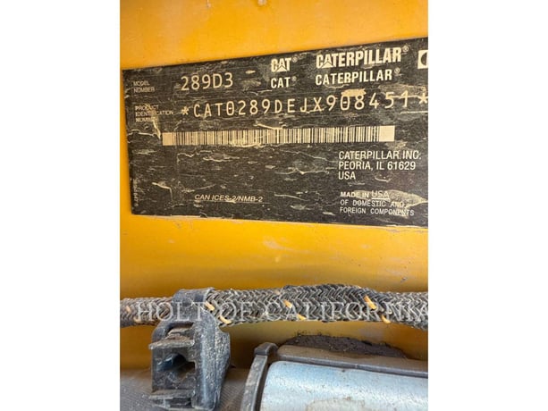 Cat 289D3 HF, Skid Steer Loader, 517 hours, S/N: JX908451, 2022 - Image 6