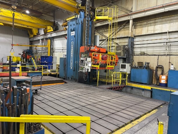 6" Innocenti #FAF147.5, 10-Axis CNC ram type floor horizontal boring mill, 433" X, 138" Y, 29.5" Z, 60 Ton - Image 2