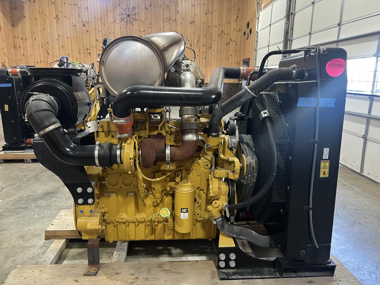 375 HP Caterpillar #C9.3B, Diesel Engine w/ Radiator & Cooling System, 14" flywheel, 280 KW @ 2200 RPM, 2019 - Image 1