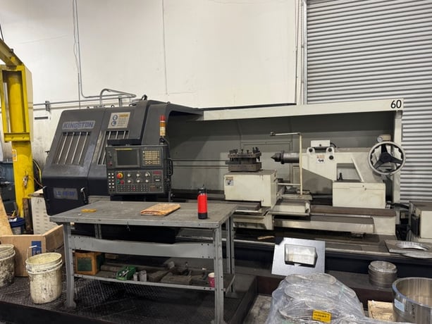 48" x 80" Kingston #LD48X80, CNC Oil Country Lathe, 9" bore, 50 HP, Fanuc 21iTF, tailstock, 2007, AS IS - Image 2