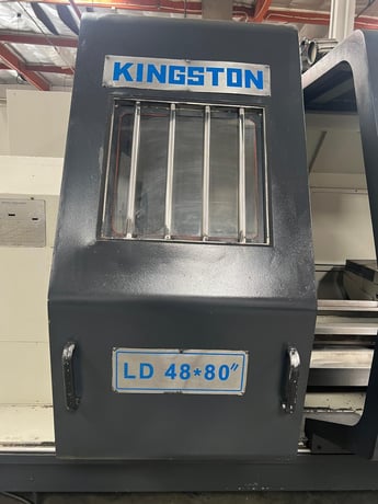 48" x 80" Kingston #LD48X80, CNC Oil Country Lathe, 9" bore, 50 HP, Fanuc 21iTF, tailstock, 2007, AS IS - Image 9