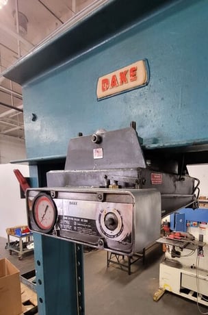 150 Ton, Dake #6-858, air-hyd heavy duty h-frame press - Image 6