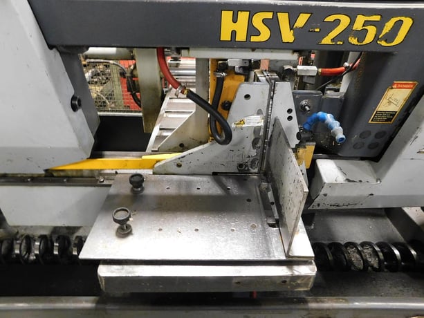 10" x 10" Hyd-Mech #HSV250, automatic horizontal bandsaw, 1" x .035" x 11' 10" blade, 50-350 SFPM - Image 2