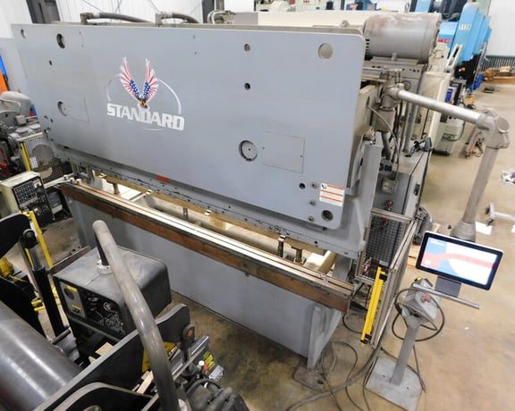 200 Ton, Standard Industrial #AB200-12, CNC hydraulic press brake, 12' overall, 126" between housing, 6" - Image 5