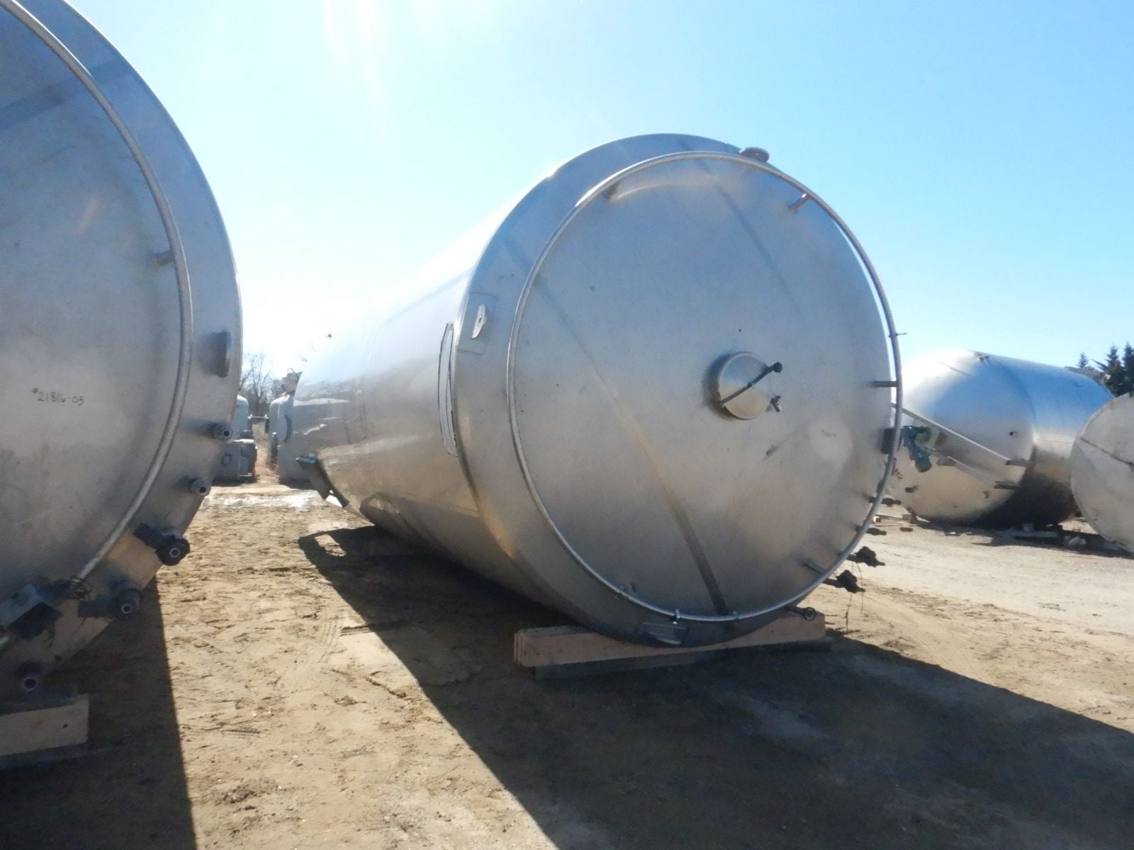15000 gallon Quality Tank Solutions, Stainless Steel Cone Bottom Jacketed Tank, 11'-6" diameter x 30' T/T - Image 8