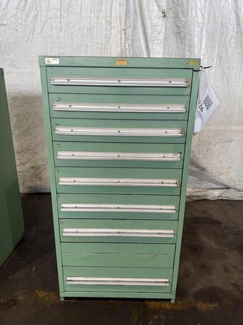 9 Drawer Stanley Vidmar cabinet - Image 1