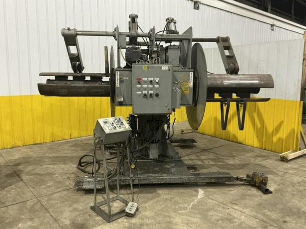 20000 lb. Colt #CHD-DR2000, double end uncoiler, 48" width, 60" outside dimensions, 20"-24" ID, Rowe coil - Image 1