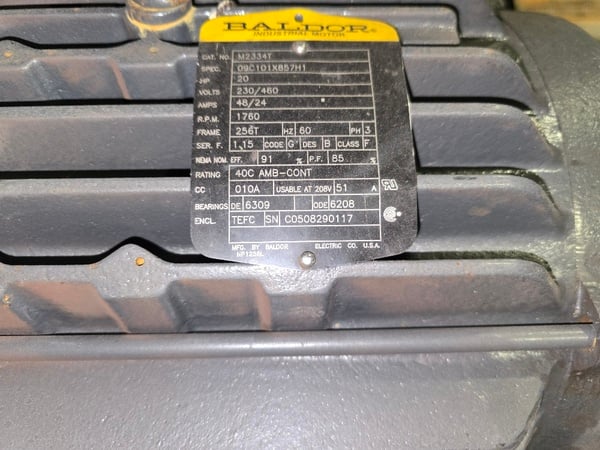 10 gauge x 5' Wysong #HS-760-RKB, Shear, 63" width, 20 hp - Image 5