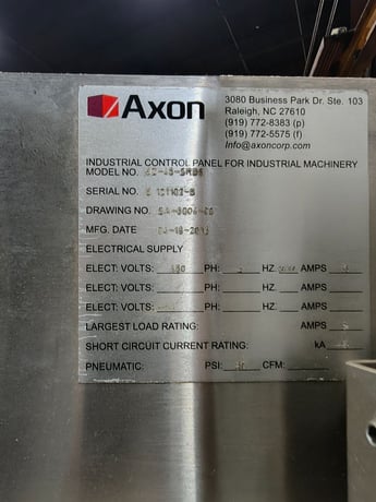 Axon #EZ-48-SRB6, heat shrink tunnel, 2013 - Image 8