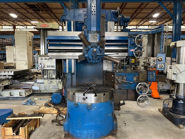 42" Bullard #Cutmaster, vertical turret lathe, 4-jaw chuck, 52" swing, 37" under rail, side head, 5 pos - Image 2