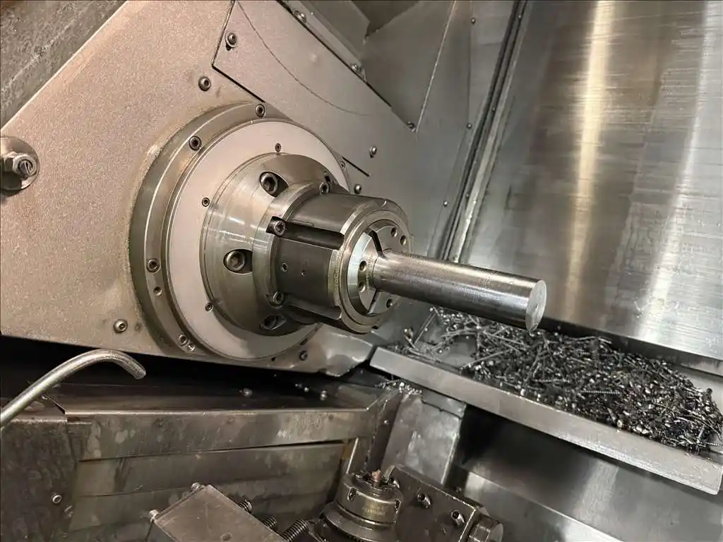Okuma #LT-300M, twin turret, live milling with sub spindle CNC turning center, OSP-P200L Control, 21.6" - Image 2