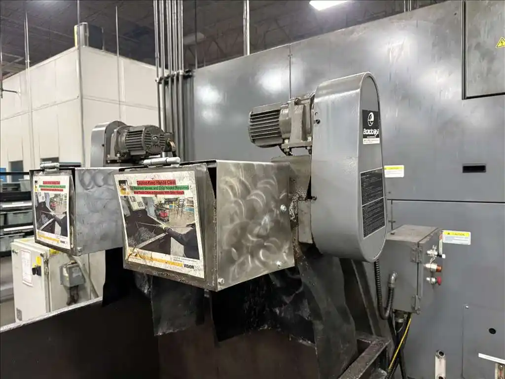 Okuma #LT-300M, twin turret, live milling with sub spindle CNC turning center, OSP-P200L Control, 21.6" - Image 8