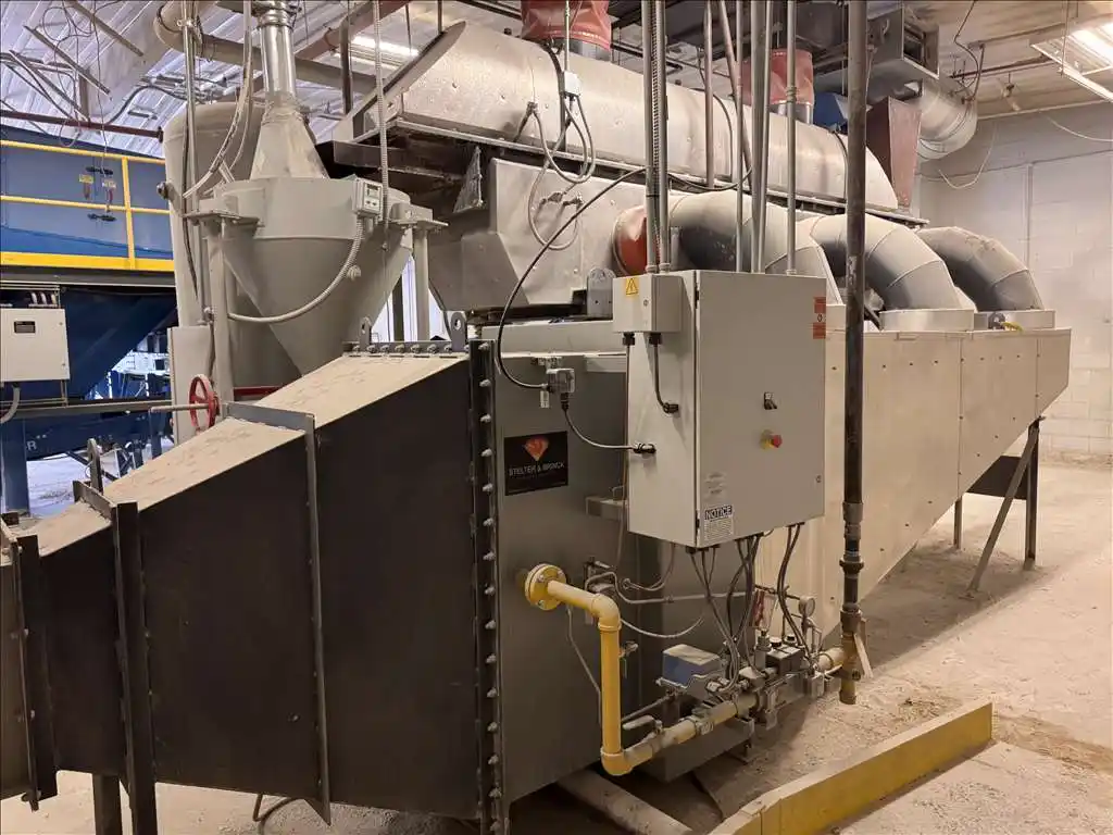 Andela, 20 ton/hr. glass pulverizing line, with surge hopper, pulverizer, trommel screen, label remover - Image 8