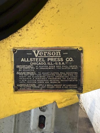 45 Ton, Verson #2050, mechanical press brake w/ dies, 66" capacity - Image 6