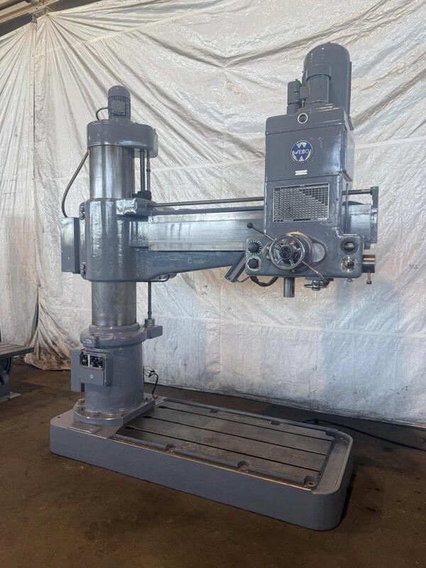 5' -15" Webo, radial arm drill - Image 2