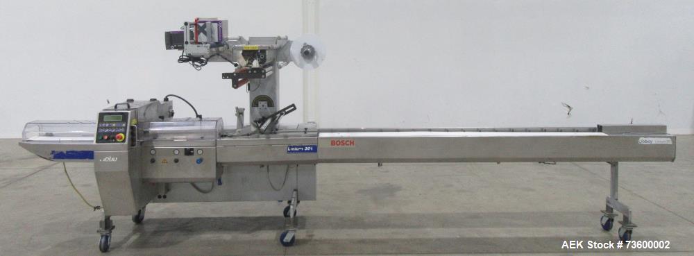 Bosch Doboy #Linium-301, Horiz Flow Wrapper, Stainless Steel, 350 PPM, conveyor, casters (3 available) - Image 2