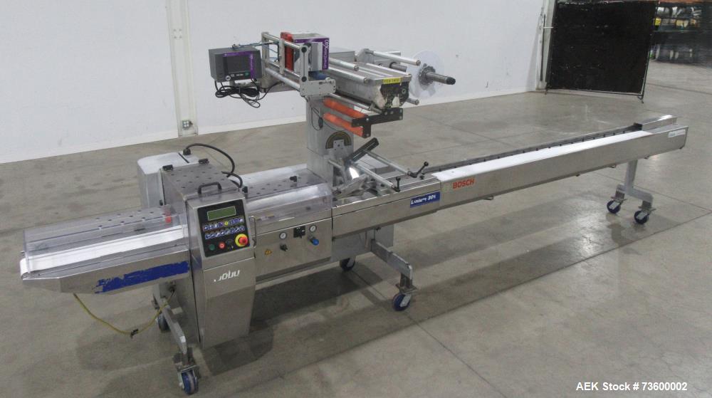 Bosch Doboy #Linium-301, Horiz Flow Wrapper, Stainless Steel, 350 PPM, conveyor, casters (3 available) - Image 4