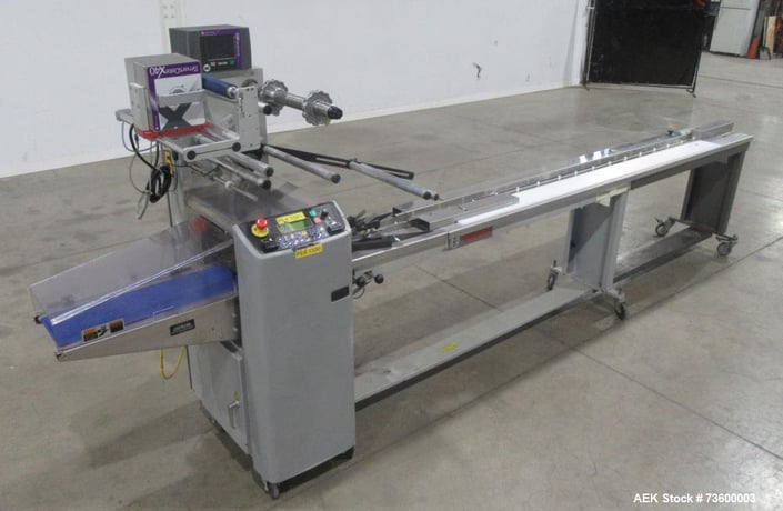 Bosch Doboy #Stratus, Horiz Flow Wrapper, w/ Dual Up-Crimp Heads, 20-150 PPM, Markem Smart Date coder, casters - Image 3