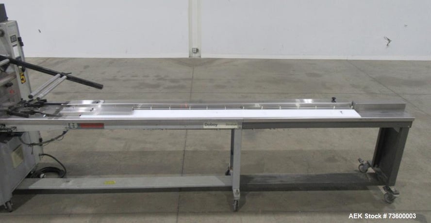Bosch Doboy #Stratus, Horiz Flow Wrapper, w/ Dual Up-Crimp Heads, 20-150 PPM, Markem Smart Date coder, casters - Image 6