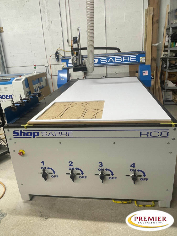 ShopSabre #RC8, CNC router, 51" x 97" cut area, drive motors closed loop motors w/planetary gears, 2023 - Image 1