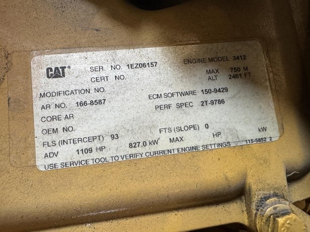 750 KW Caterpillar #3412, Diesel Generator Set, 1200 amp main circuit breaker, 1109 HP CAT engine, 1800 RPM - Image 10