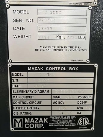 Mazak #VTC-200C, CNC vertical machining center, 24 automatic tool changer, 66" X, 20" Y, 20" Z, 12000 RPM - Image 4