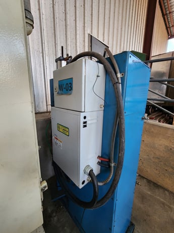 75 KVA T. J. Snow, Spot Welder, 8" x 8" platen, 18" throat, 12 GPM @ 35 psi, Entron EN1000 control, 480 - Image 3