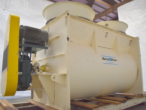 102 cu.ft. Marion Mixers, Horizontal Paddle Mixer, 8' long x 56" diameter, 30 HP Baldor motor, Dodge gearbox - Image 2