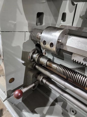 21" x 120" Clausing #Colchester, Engine Lathe, 3.5" bore, 3 jaw 12" chuck, 1400 RPM, 12.5 HP, Steady Rest - Image 8