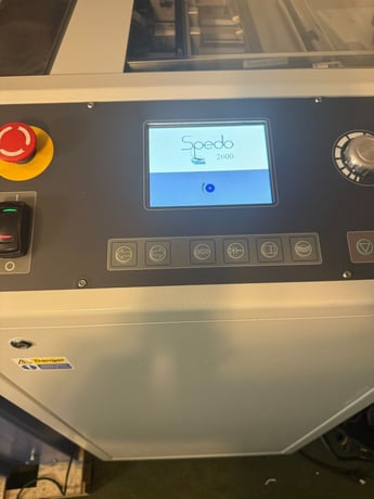 Spedo #2400, Pinless Cutter, rotary blade, 18" width form, 500 FPM, 2019 - Image 10