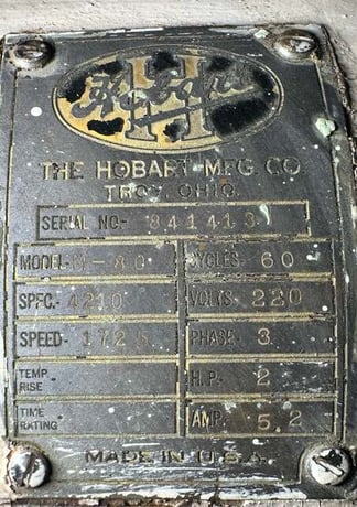 Hobart, Large Rolling Mixer, Motorized - Image 7