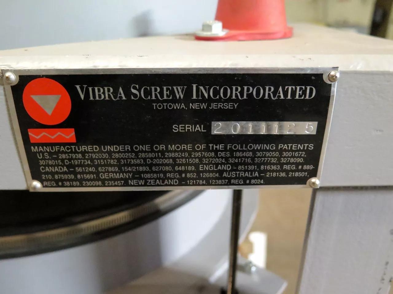 Vibra Screw #20-3, Live Bottom Bin, 1/2 HP motor, carbon steel, dual outlet - Image 2