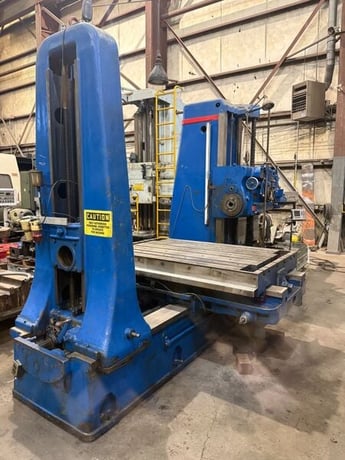 5" Giddings & Lewis #350-T, Manual Horizontal Boring Mill, 48" x 74" table, 72" X, 48" Y, 60" Z, 36" spindle - Image 1