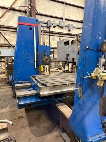 5" Giddings & Lewis #350-T, Manual Horizontal Boring Mill, 48" x 74" table, 72" X, 48" Y, 60" Z, 36" spindle - Image 7