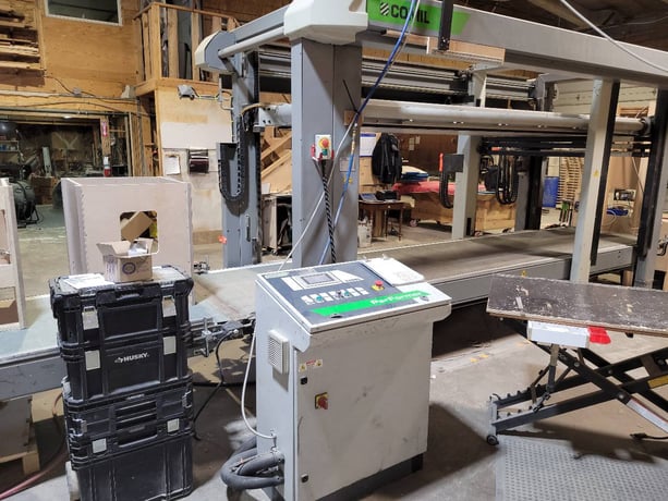 Biesse Comil #Performer-TP, Case Clamp, 6.5-7.5 bar, 460 Volt, 3PH, 2008 - Image 1